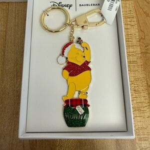 Absolutely Adorable Disney BaubleBar Winnie the Pooh Christmas Keychain- NWT